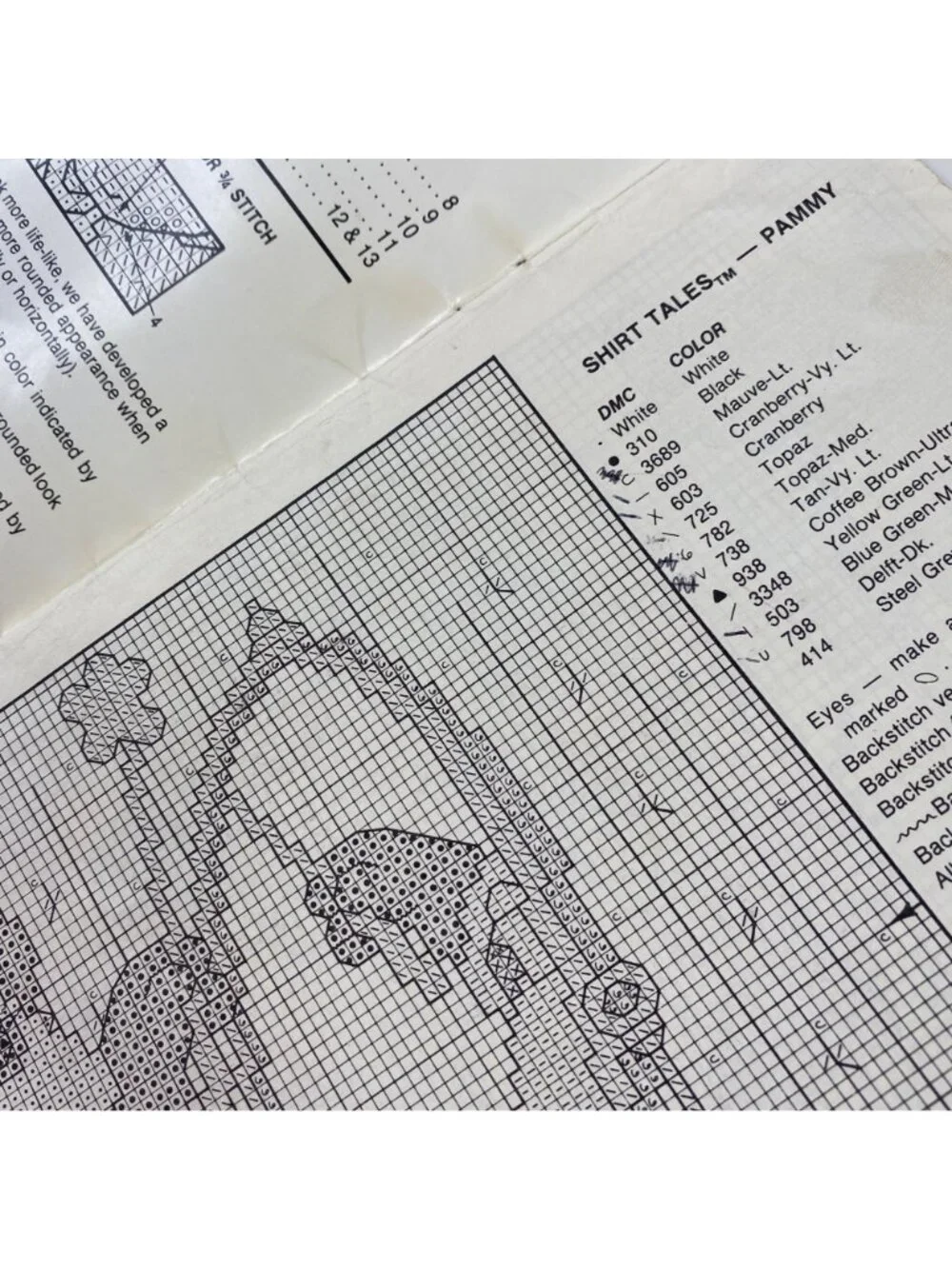 Vintage Shirt Tales Cross Stitch Pattern Book Volume Two